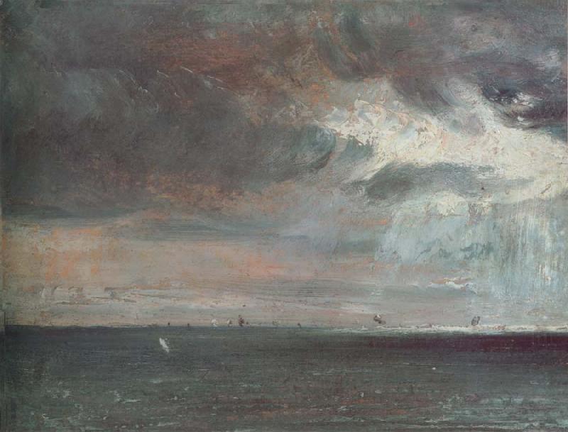 A storm off the coast of Brighton, John Constable